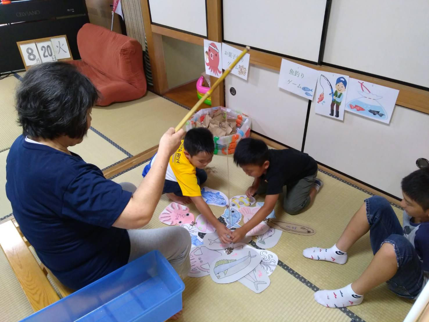 夏祭り 魚釣りゲーム